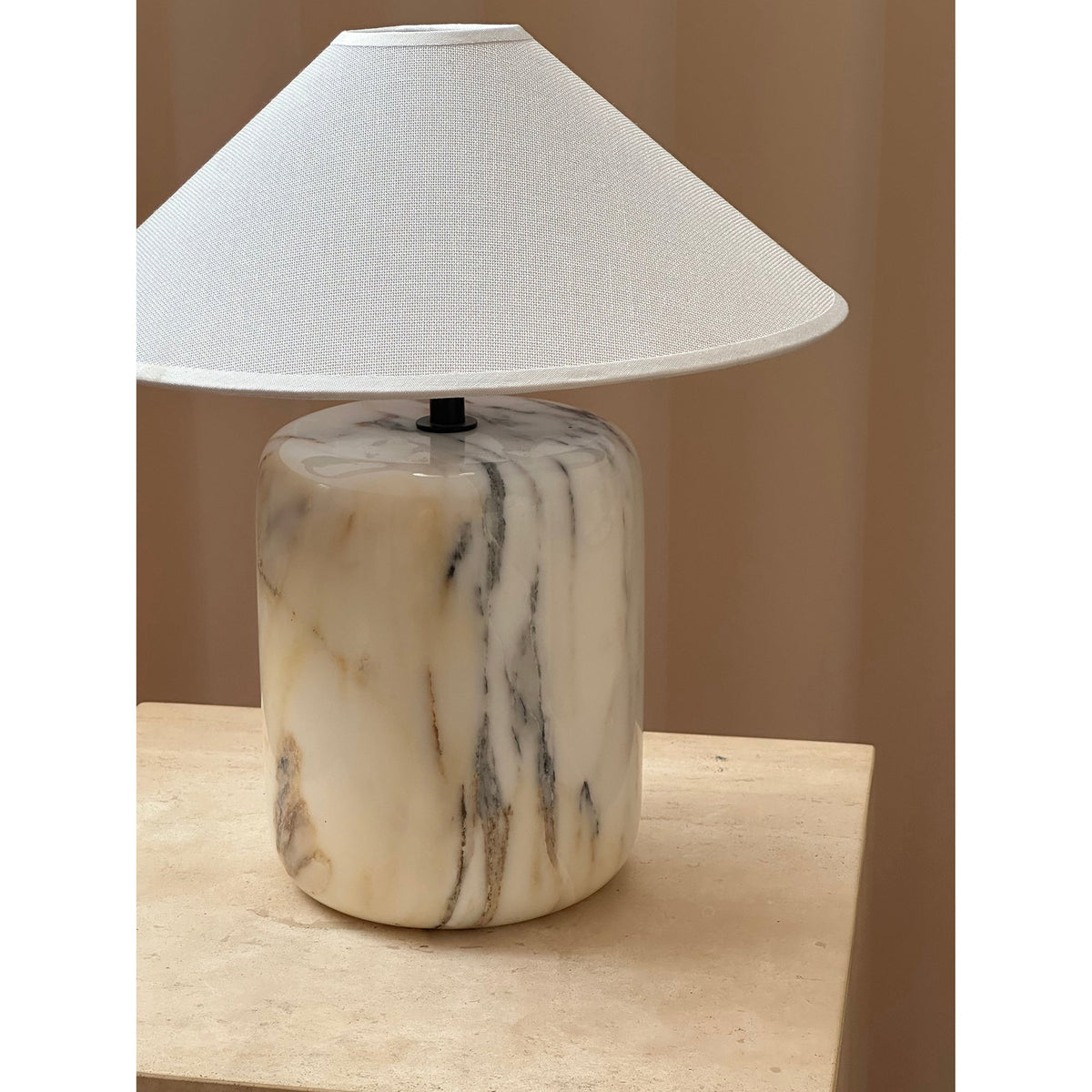 Lampada da Tavolo in Marmo Block