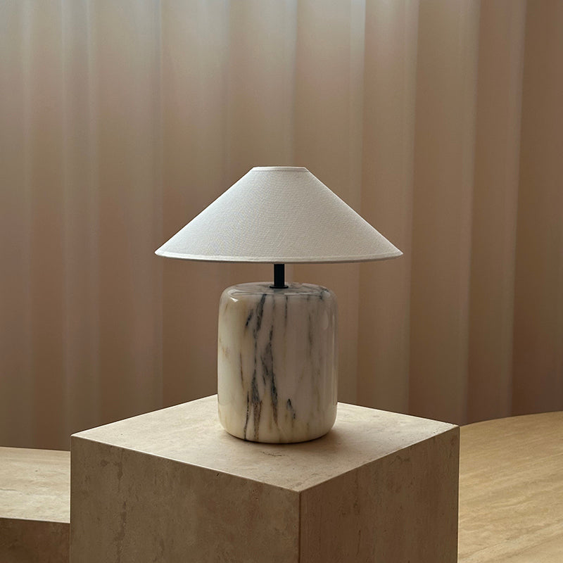 Lampada da Tavolo in Marmo Block
