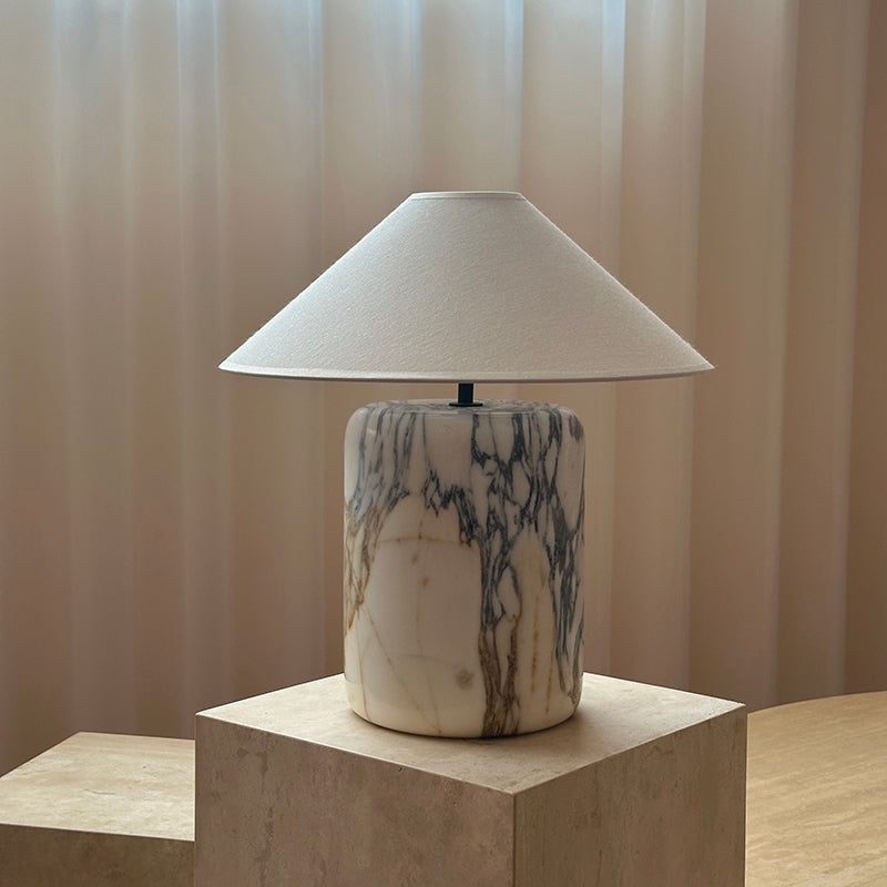 Lampada da Tavolo in Marmo Block