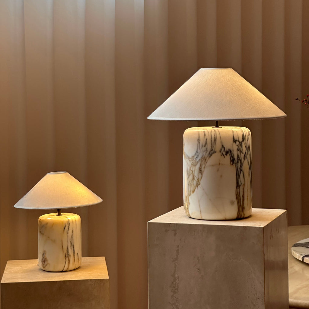 Lampada da Tavolo in Marmo Block