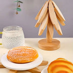 BloomNest™ - Set di Sottobicchieri in Legno a Forma di Albero