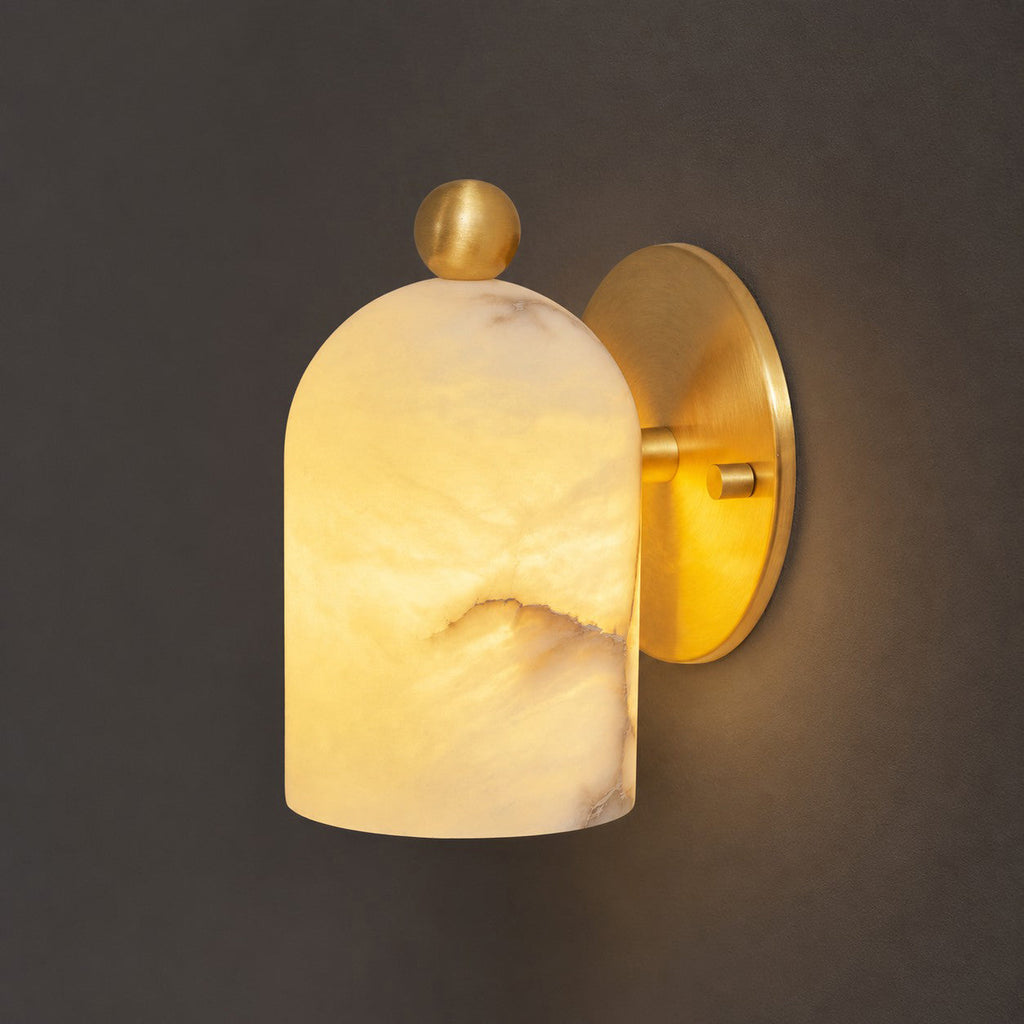 Lampada da Parete in Alabastro Bombelles
