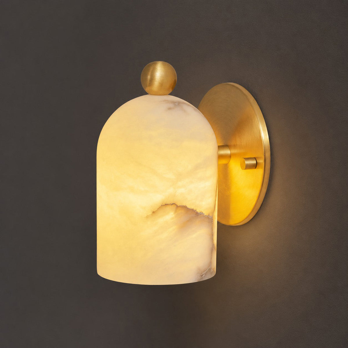 Lampada da Parete in Alabastro Bombelles