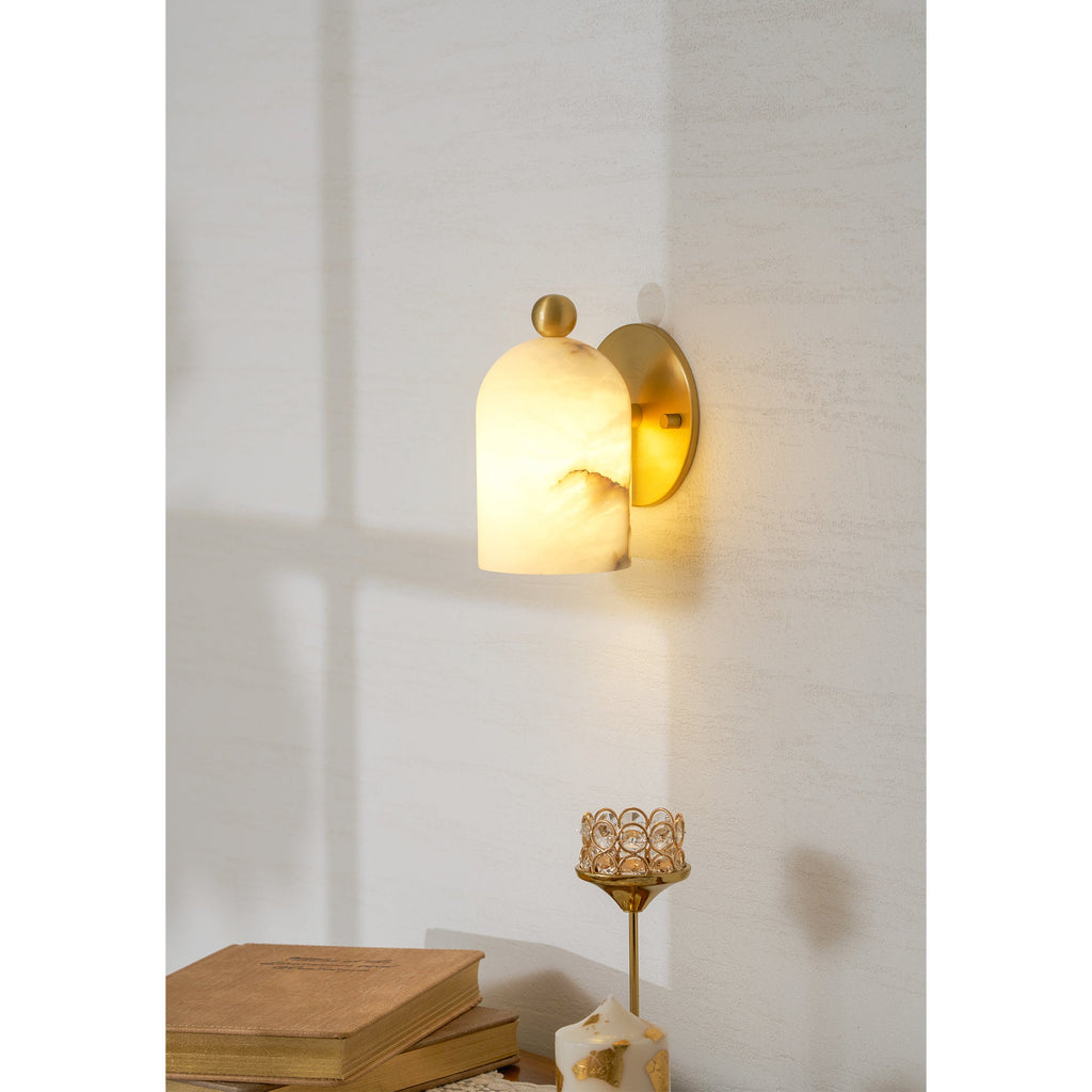 Lampada da Parete in Alabastro Bombelles