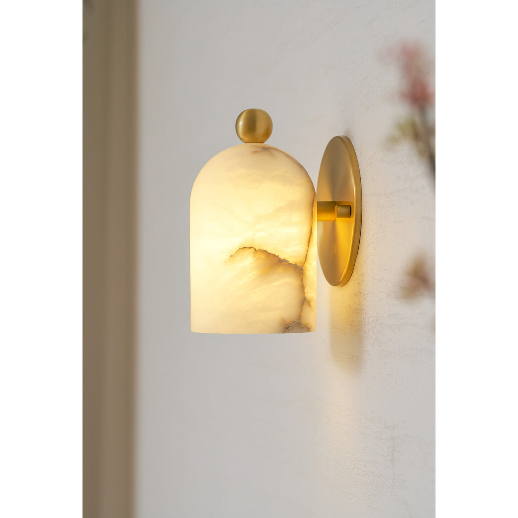 Lampada da Parete in Alabastro Bombelles
