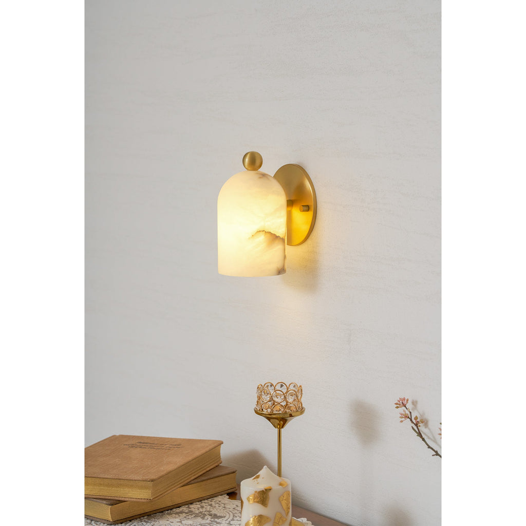 Lampada da Parete in Alabastro Bombelles