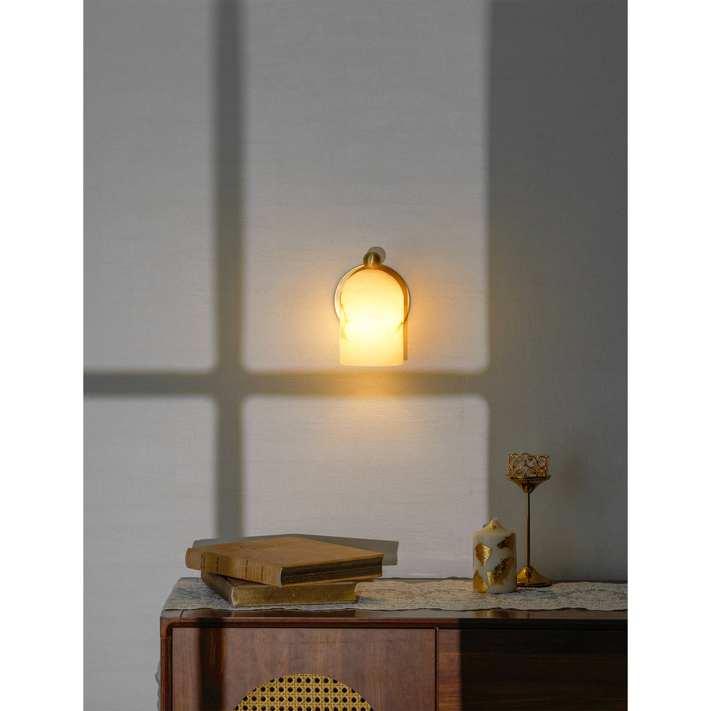 Lampada da Parete in Alabastro Bombelles