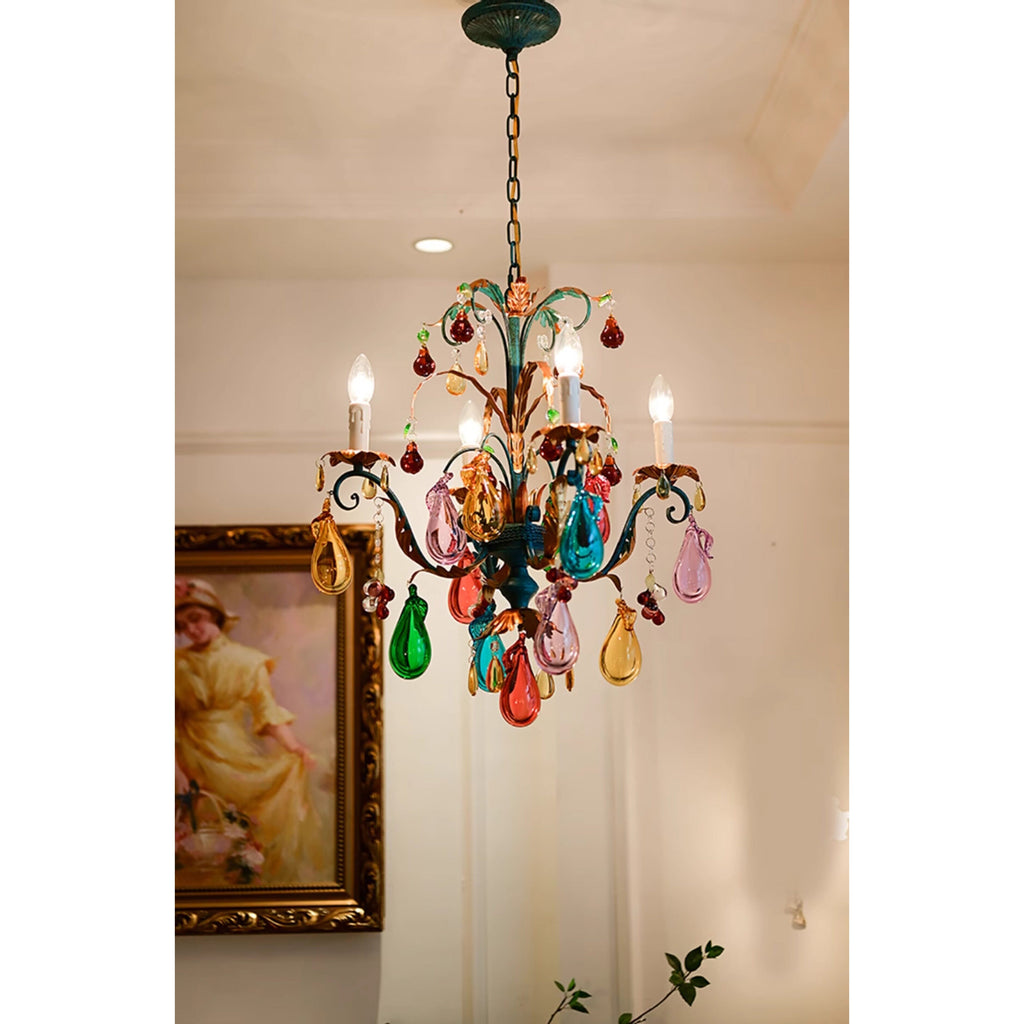 Lampadario Frutti Bordeaux