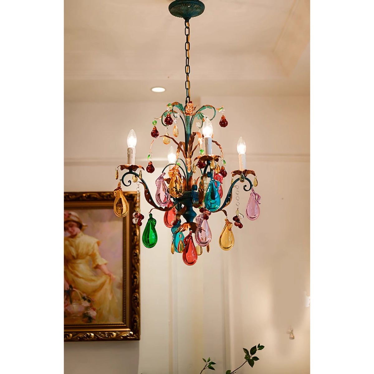 Lampadario Frutti Bordeaux