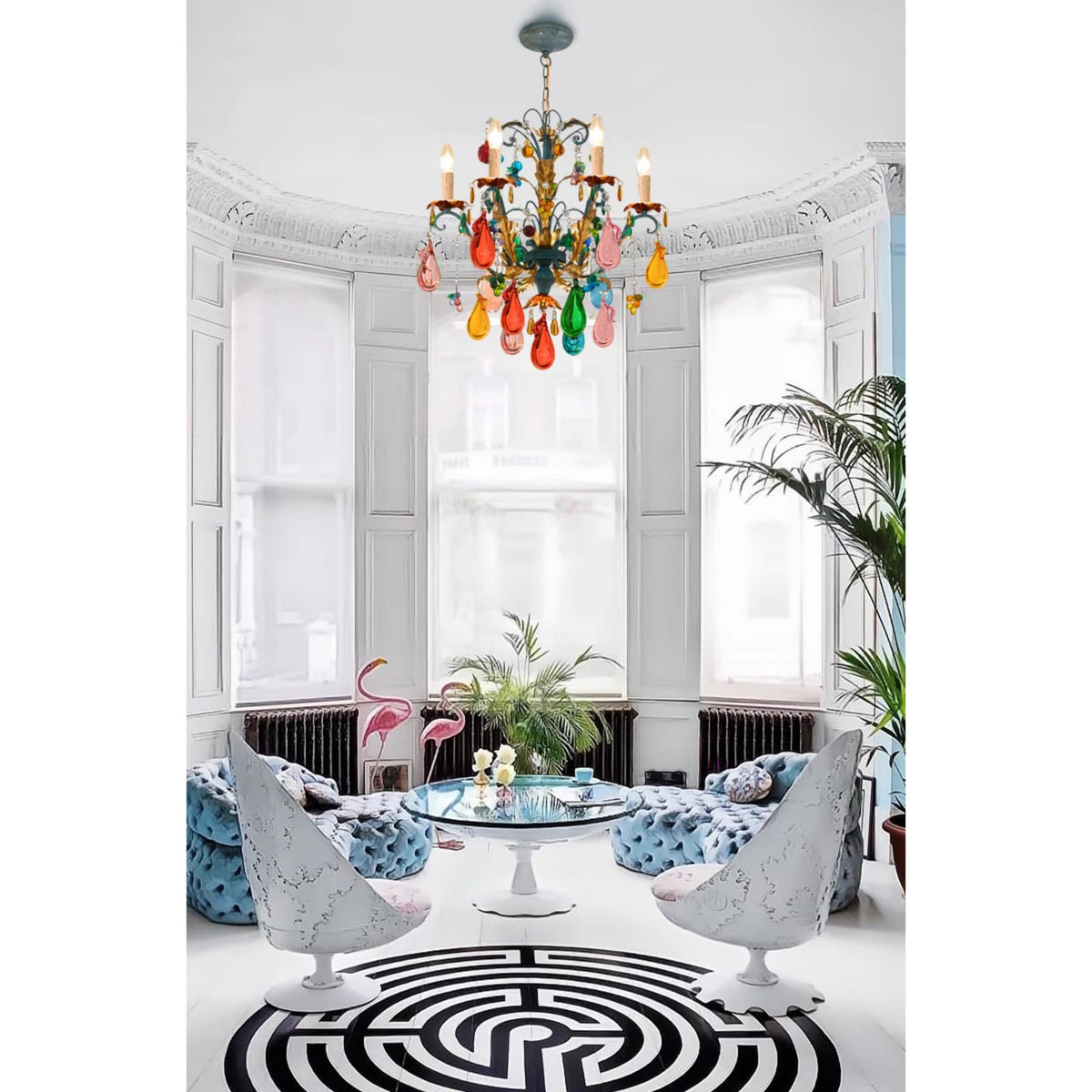 Lampadario Frutti Bordeaux