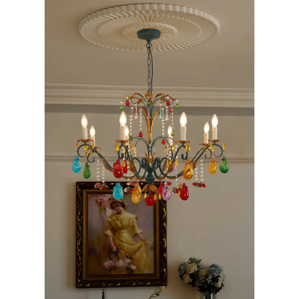 Lampadario Frutti Bordeaux