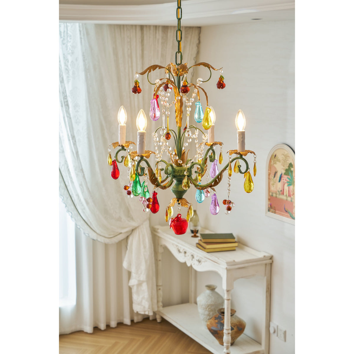Lampadario Frutti Bordeaux