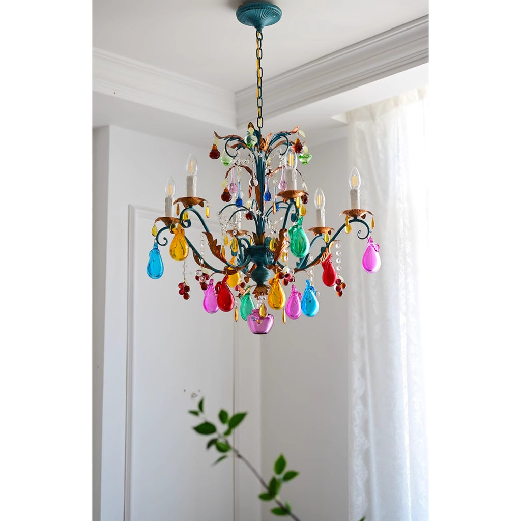 Lampadario Frutti Bordeaux