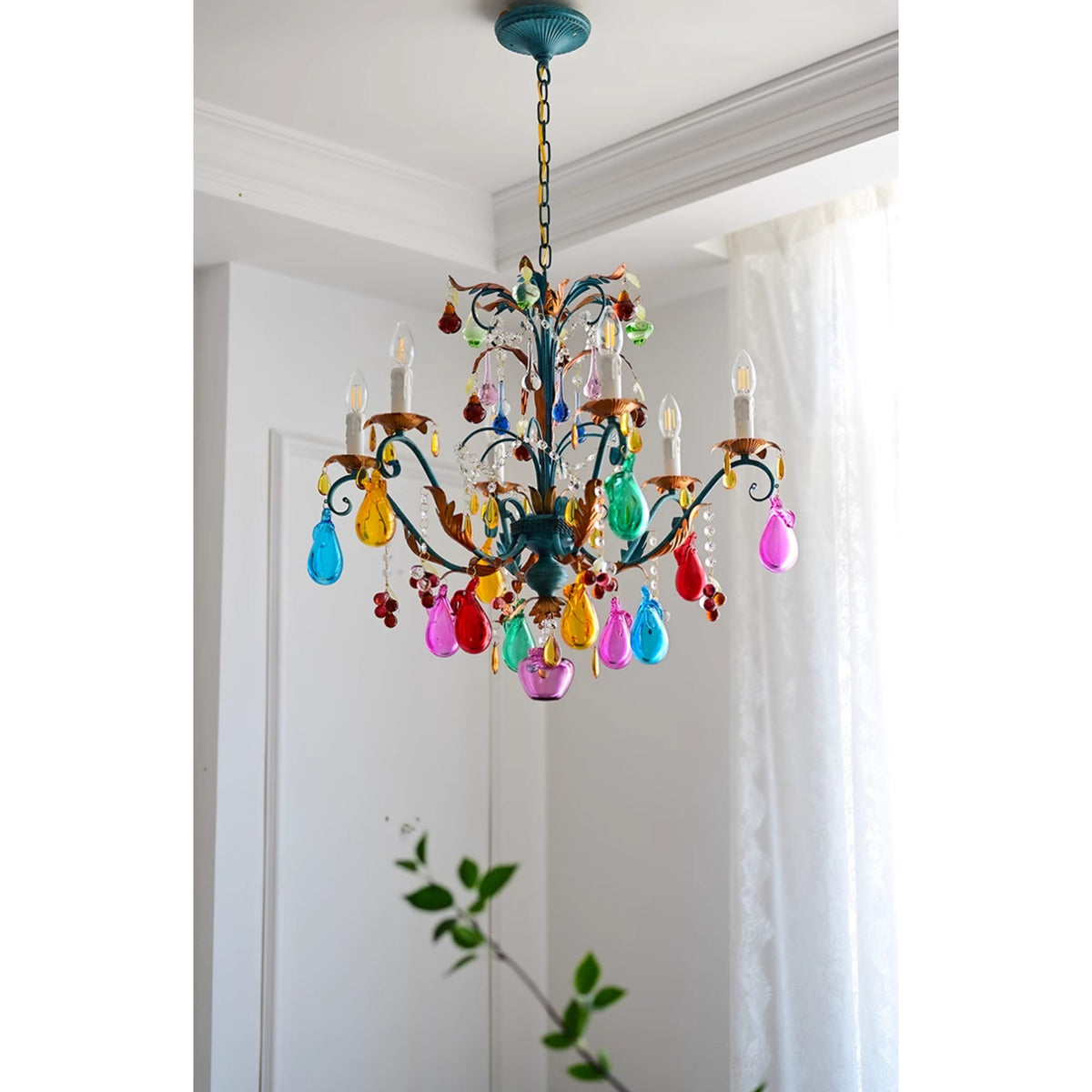 Lampadario Frutti Bordeaux