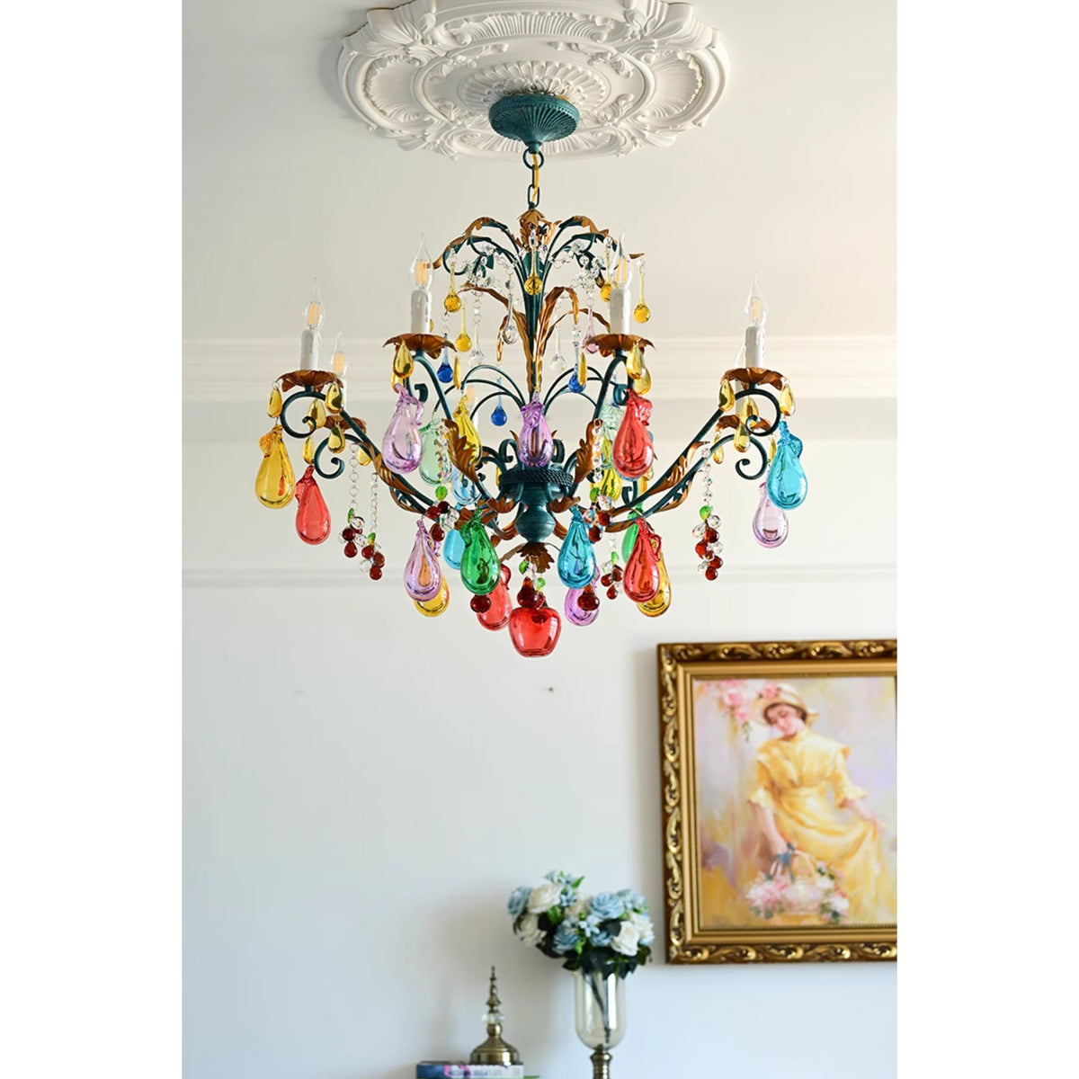 Lampadario Frutti Bordeaux