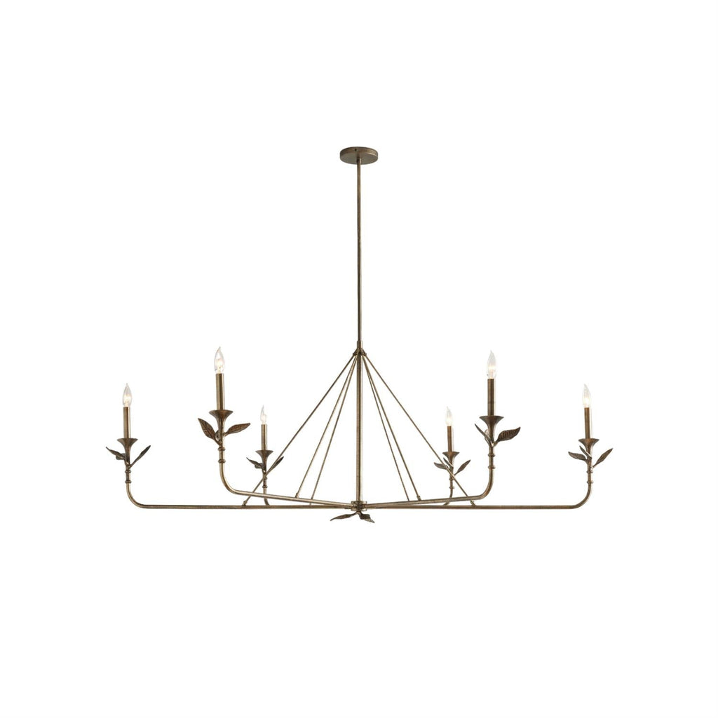 Lampadario a Foglie Ramificate