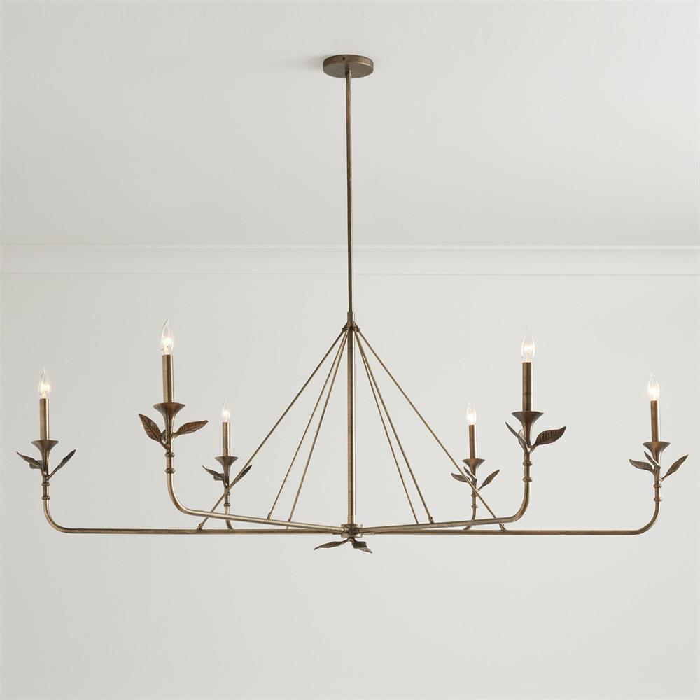 Lampadario a Foglie Ramificate