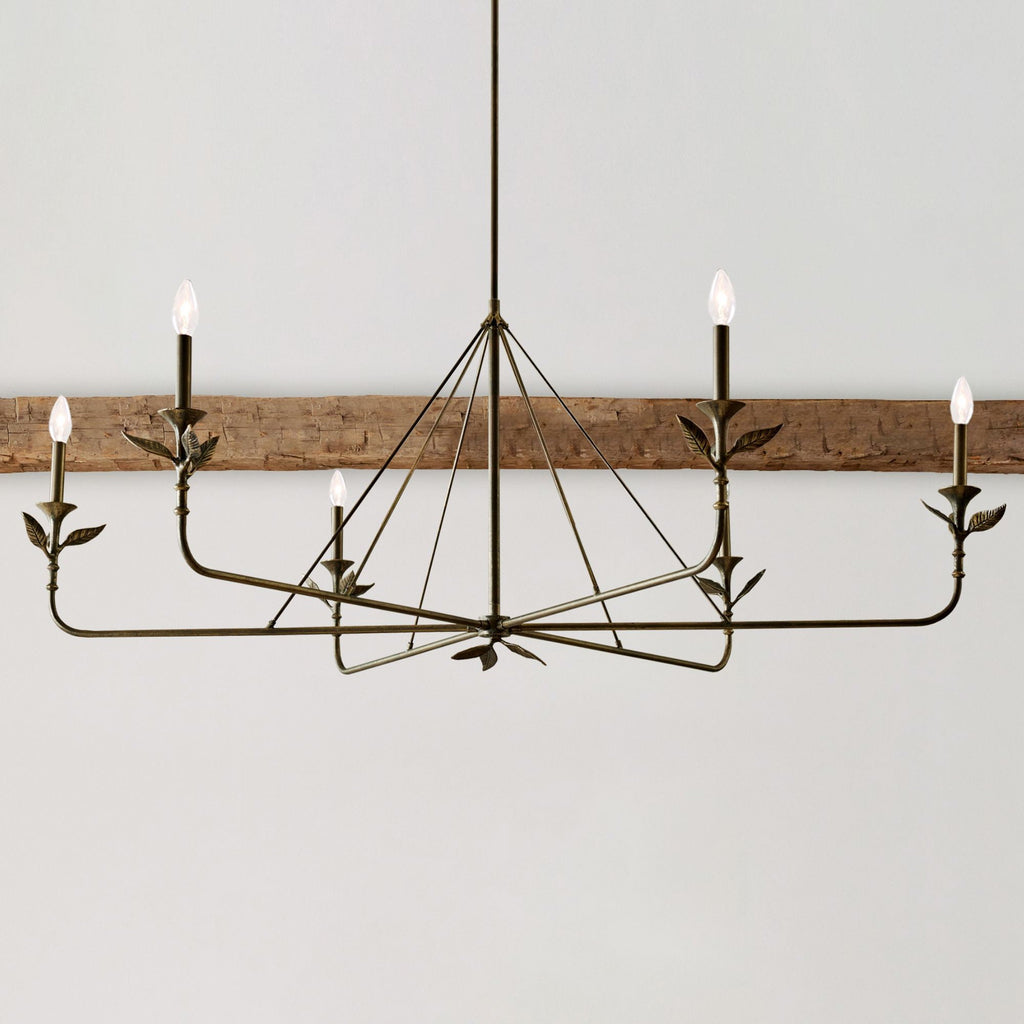 Lampadario a Foglie Ramificate