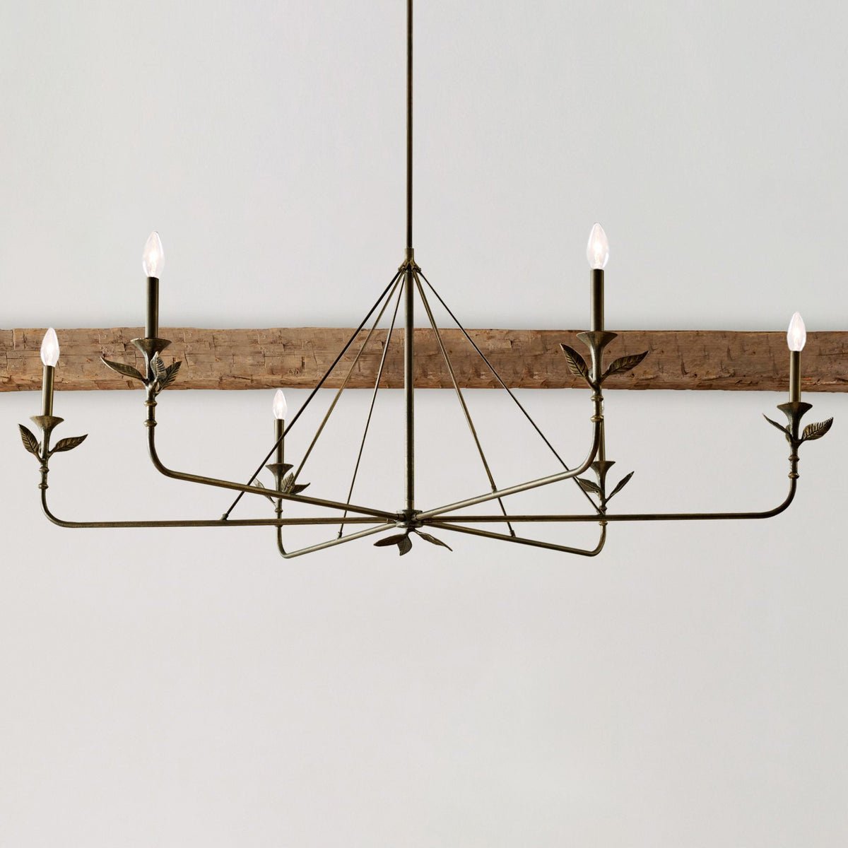 Lampadario a Foglie Ramificate