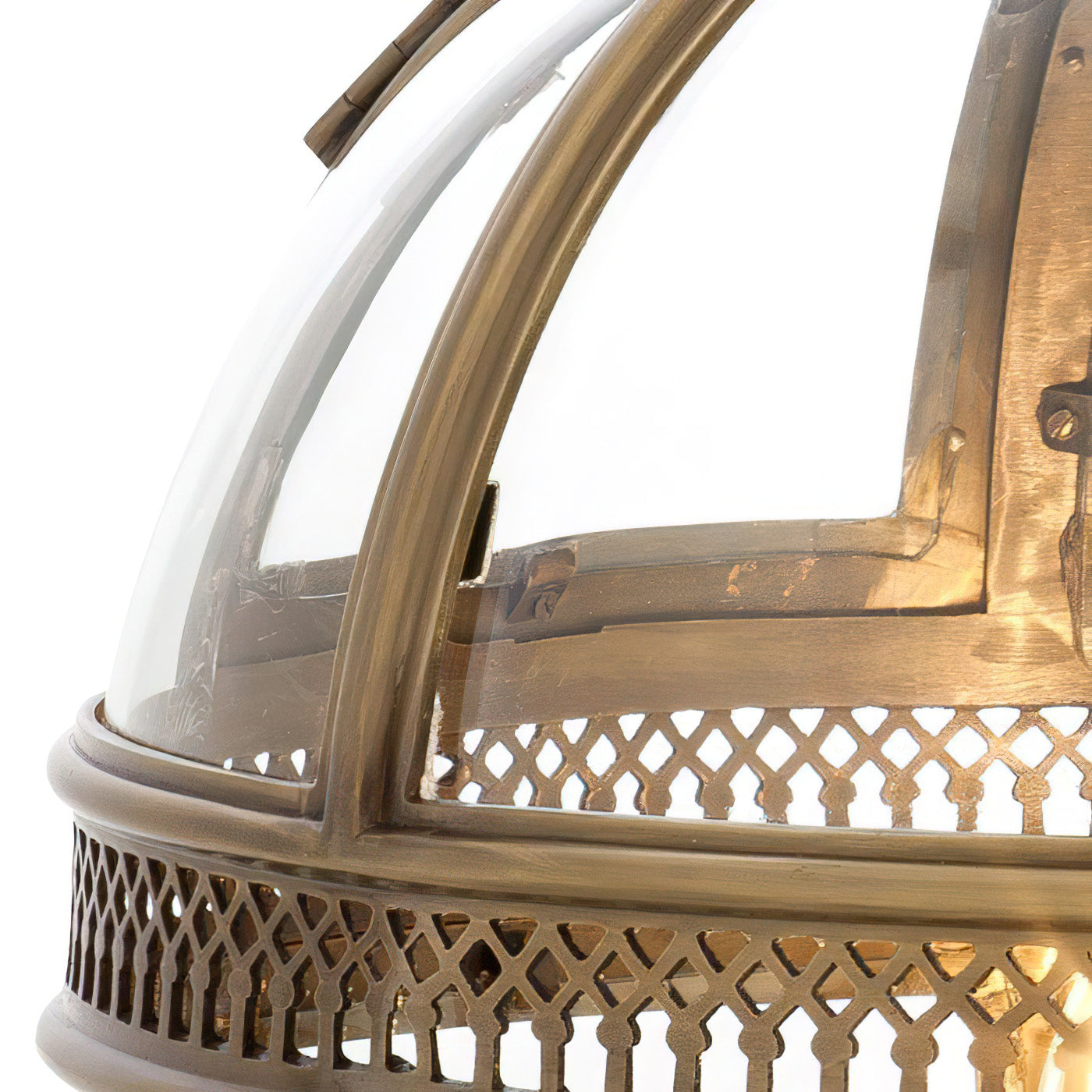 Lampadario in Vetro Vintage Stile Industriale a Globo