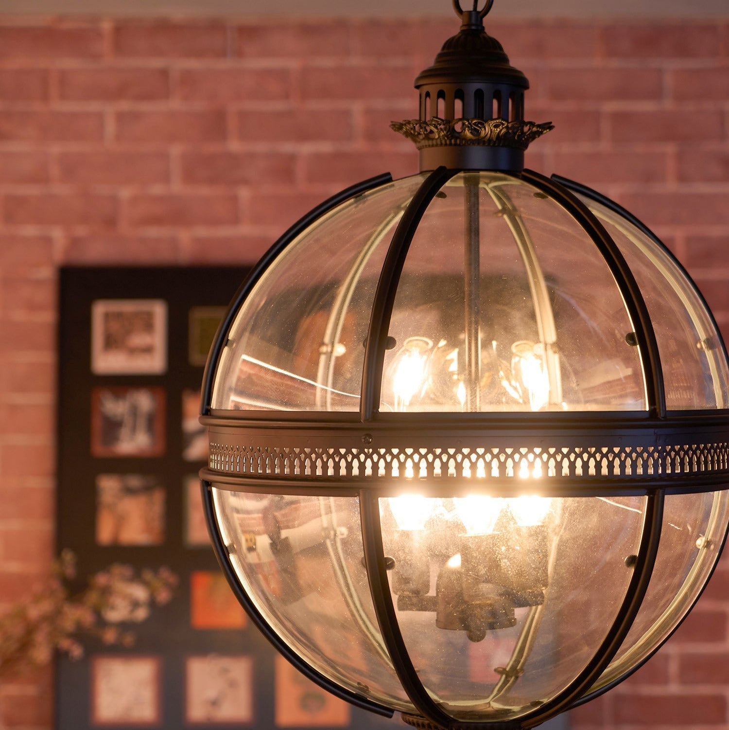 Lampada a Sospensione Retro Edward in Vetro