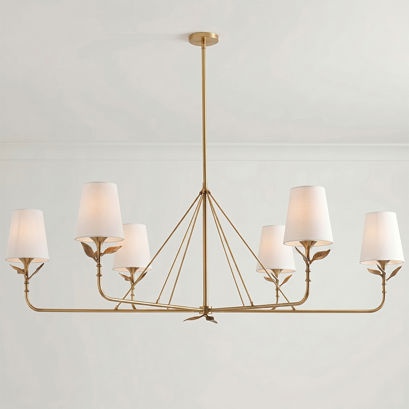 Lampadario a Foglie Ramificate