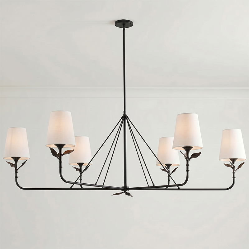 Lampadario a Foglie Ramificate