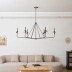 Lampadario a Foglie Ramificate