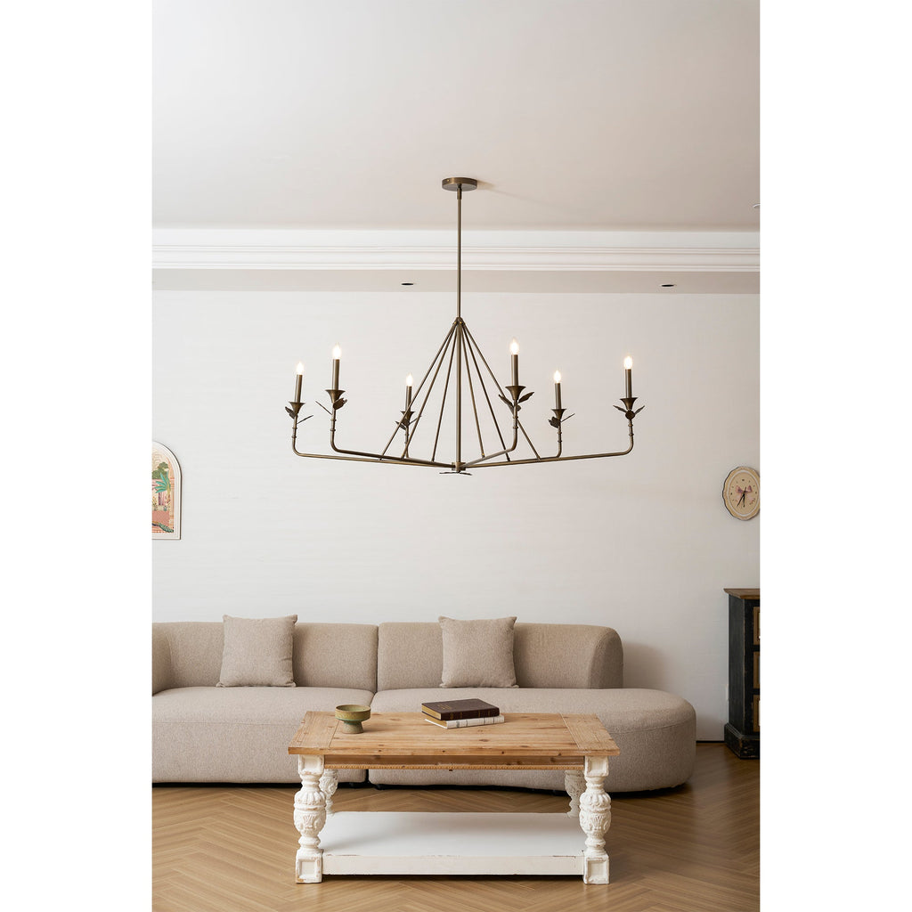 Lampadario a Foglie Ramificate