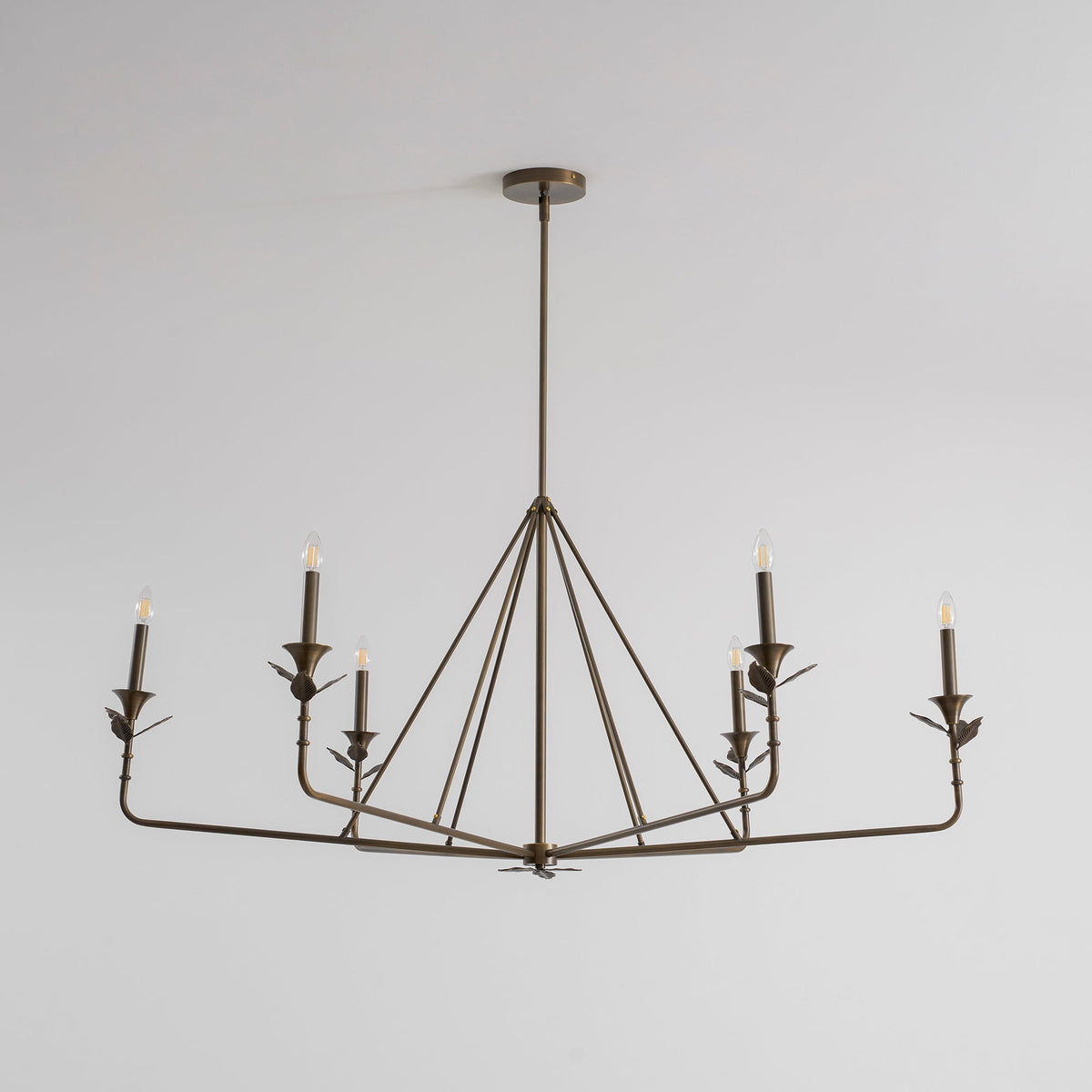 Lampadario a Foglie Ramificate