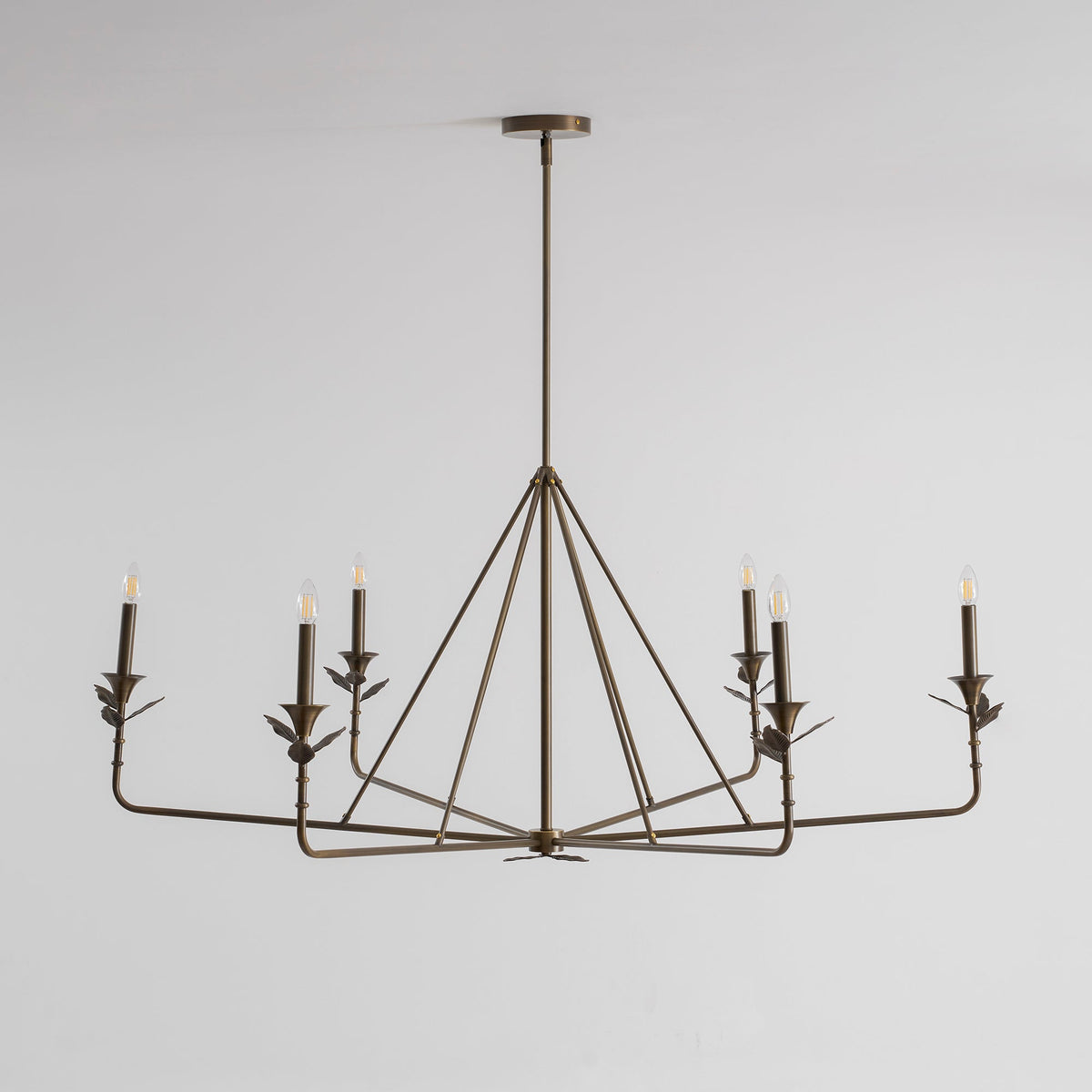 Lampadario a Foglie Ramificate
