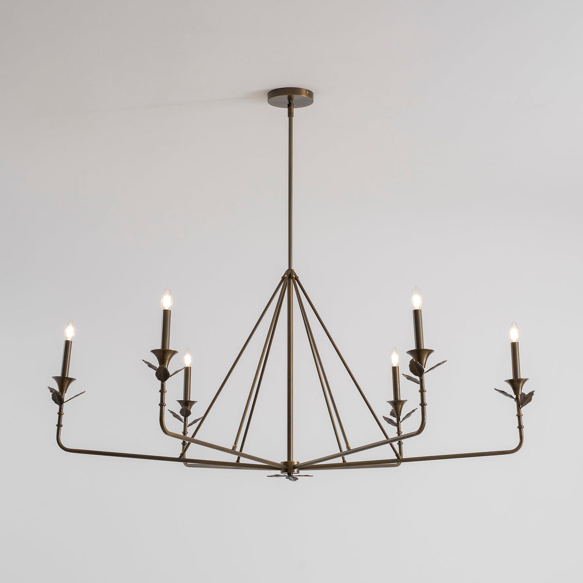 Lampadario a Foglie Ramificate