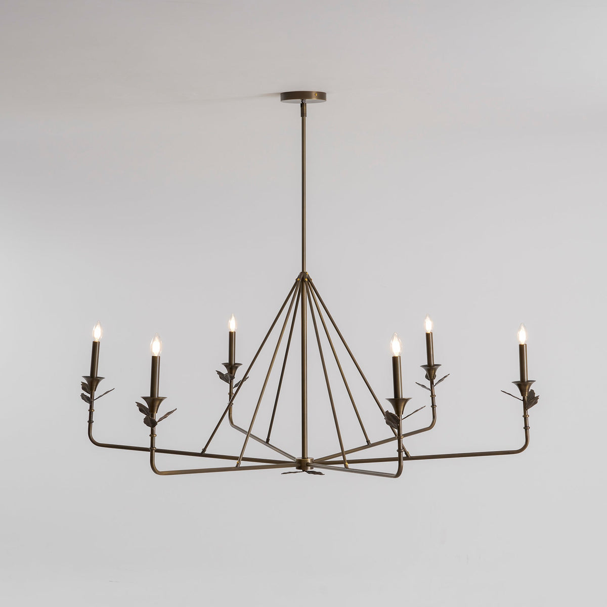 Lampadario a Foglie Ramificate