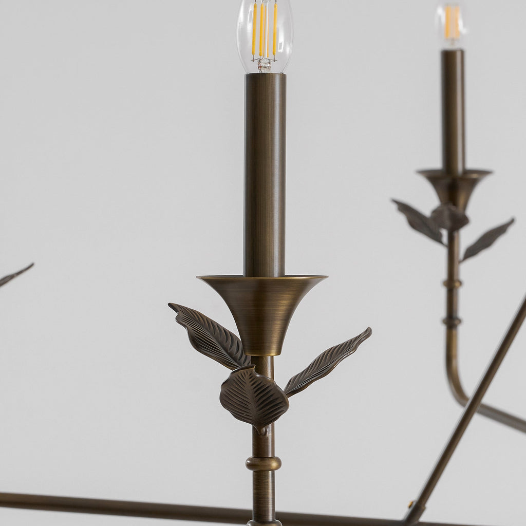 Lampadario a Foglie Ramificate