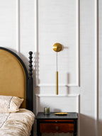 Lampada da Parete in Ottone Lineare