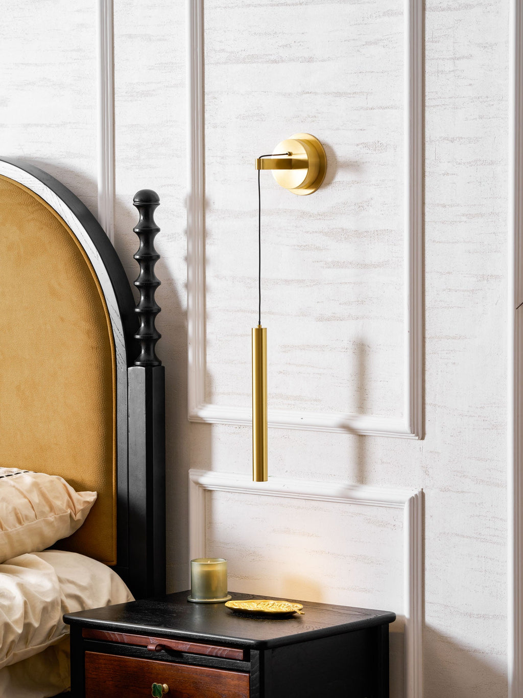 Lampada da Parete in Ottone Lineare