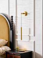 Lampada da Parete in Ottone Lineare