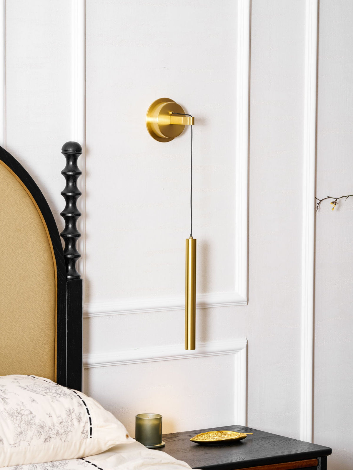 Lampada da Parete in Ottone Lineare