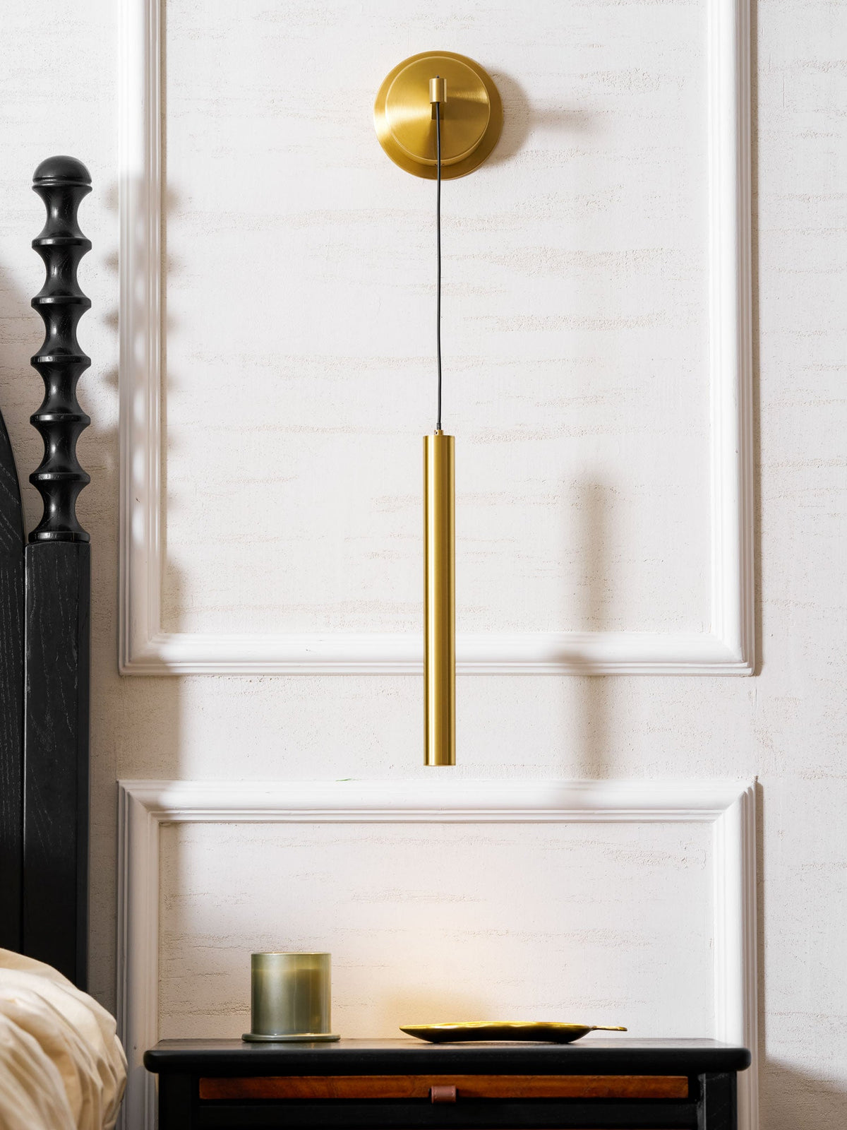 Lampada da Parete in Ottone Lineare