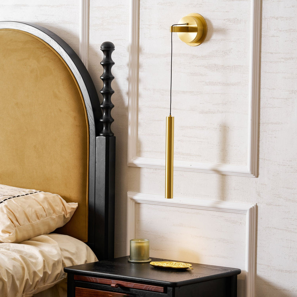 Lampada da Parete in Ottone Lineare