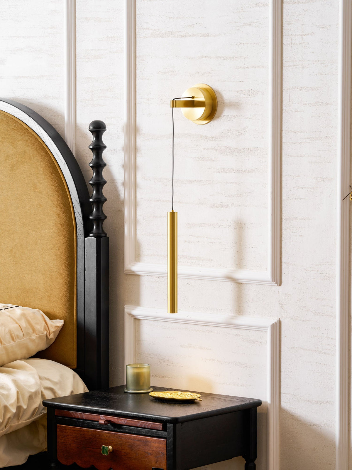 Lampada da Parete in Ottone Lineare