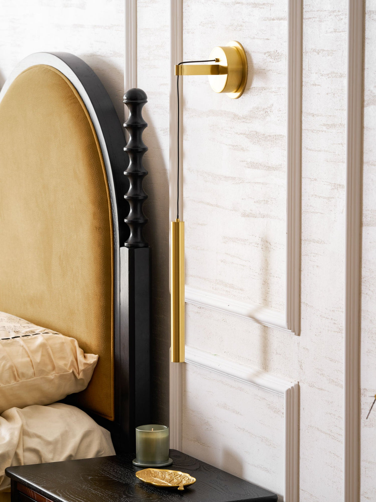 Lampada da Parete in Ottone Lineare
