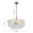 Lampadario Stellia Bubble Art in Ottone
