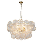 Lampadario Stellia Bubble Art in Ottone
