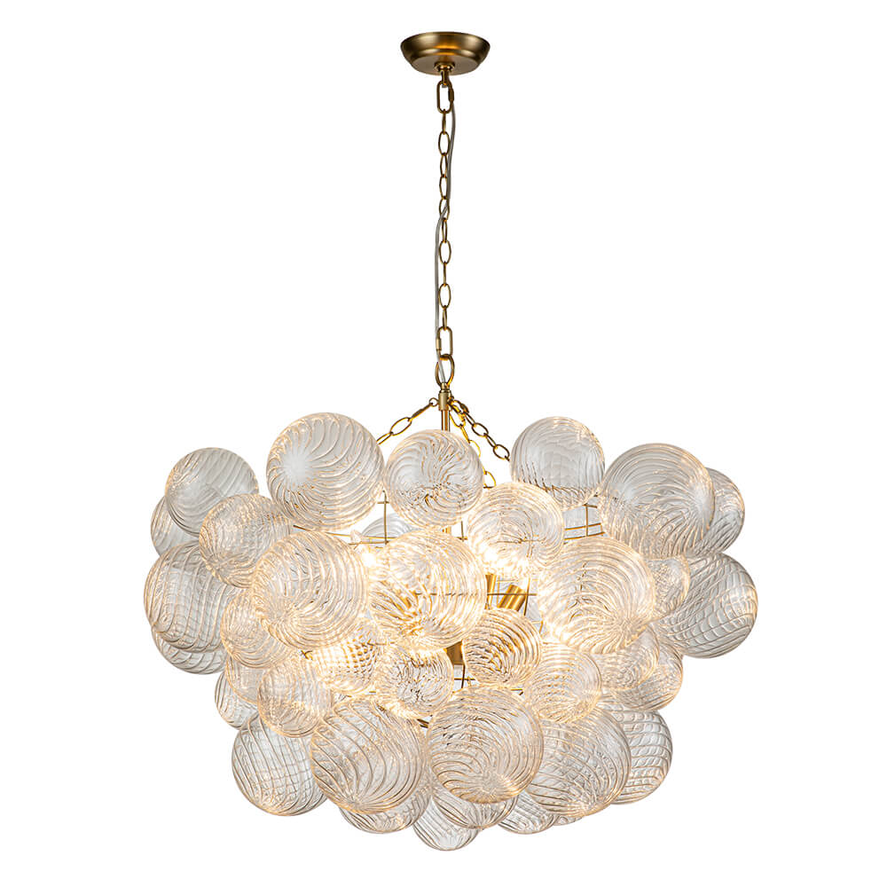 Lampadario Stellia Bubble Art in Ottone