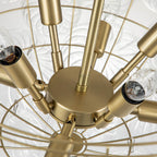 Lampadario Stellia Bubble Art in Ottone