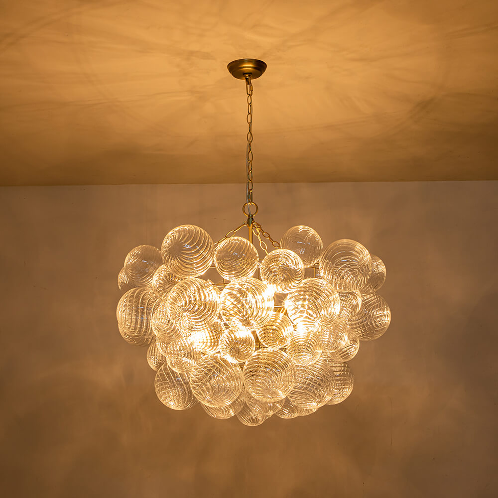 Lampadario Stellia Bubble Art in Ottone