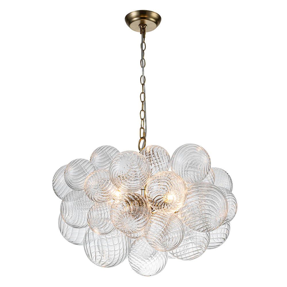 Lampadario Stellia Bubble Art in Ottone