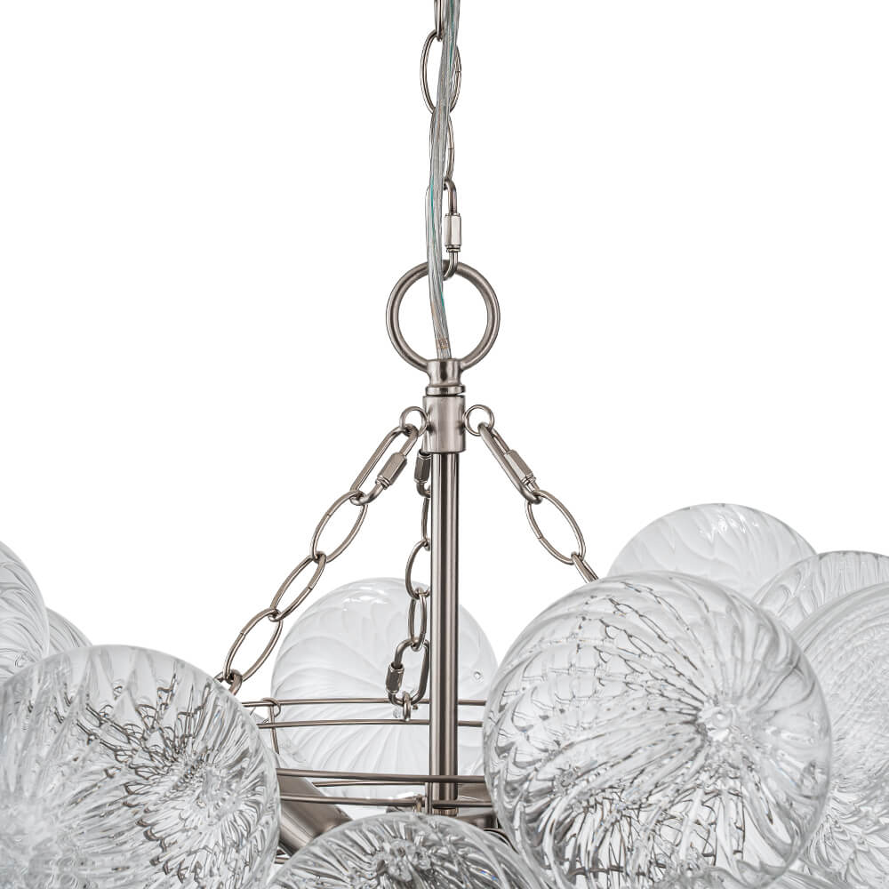 Lampadario Stellia Bubble Art in Ottone