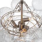 Lampadario Stellia Bubble Art in Ottone
